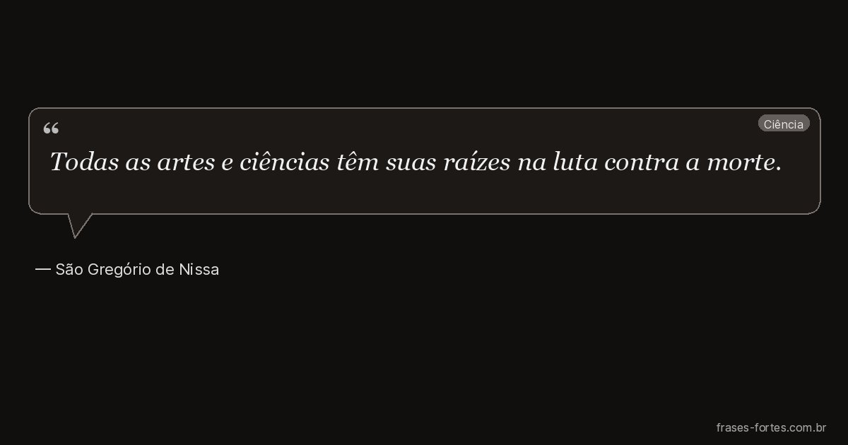 Frase de São Gregório de Nissa