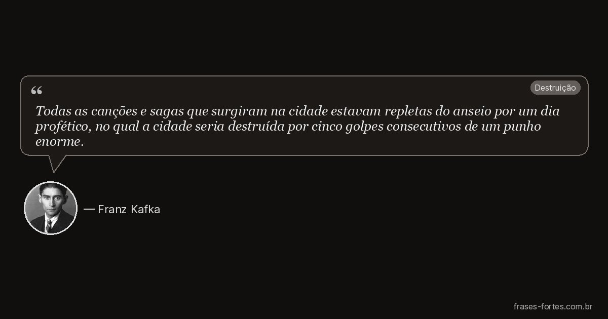 Frase de Franz Kafka