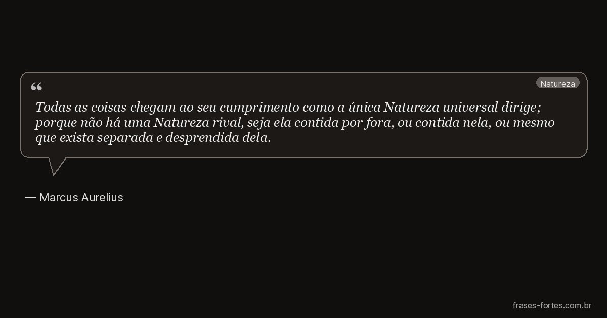 Frase de Marcus Aurelius