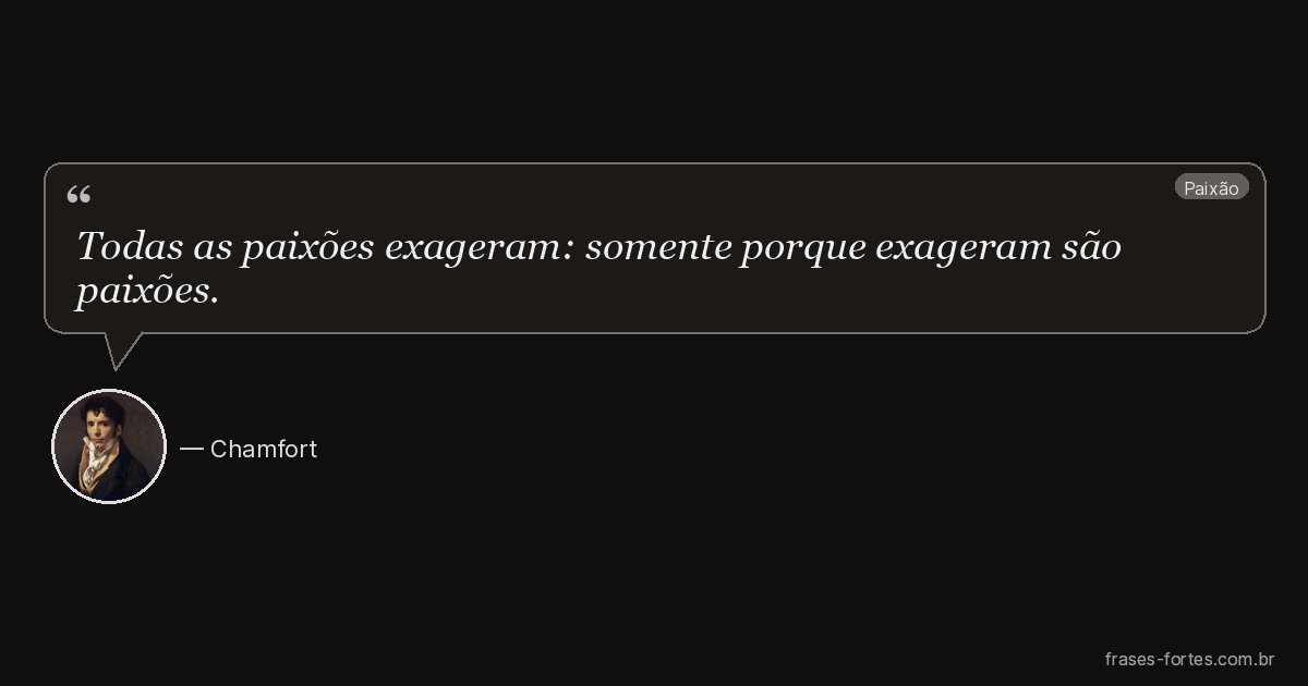 Frase de Chamfort
