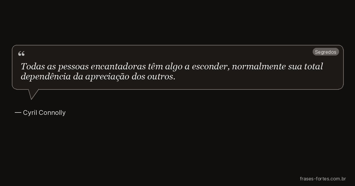 Frase de Cyril Connolly