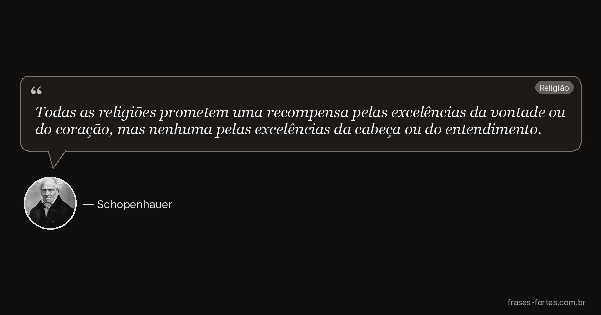 Frase de Schopenhauer