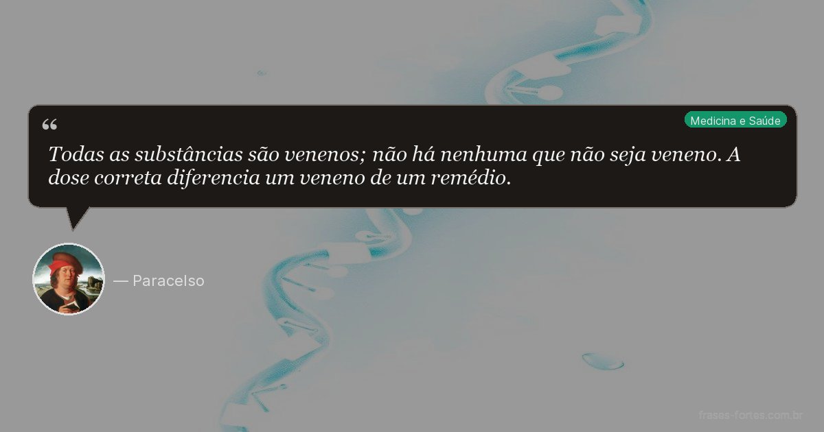 Frase de Paracelso