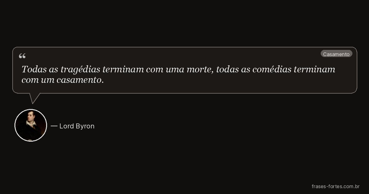 Frase de Lord Byron