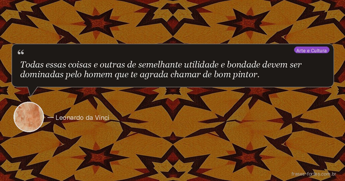 Frase de Leonardo da Vinci