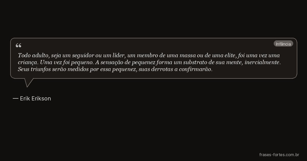 Frase de Erik Erikson