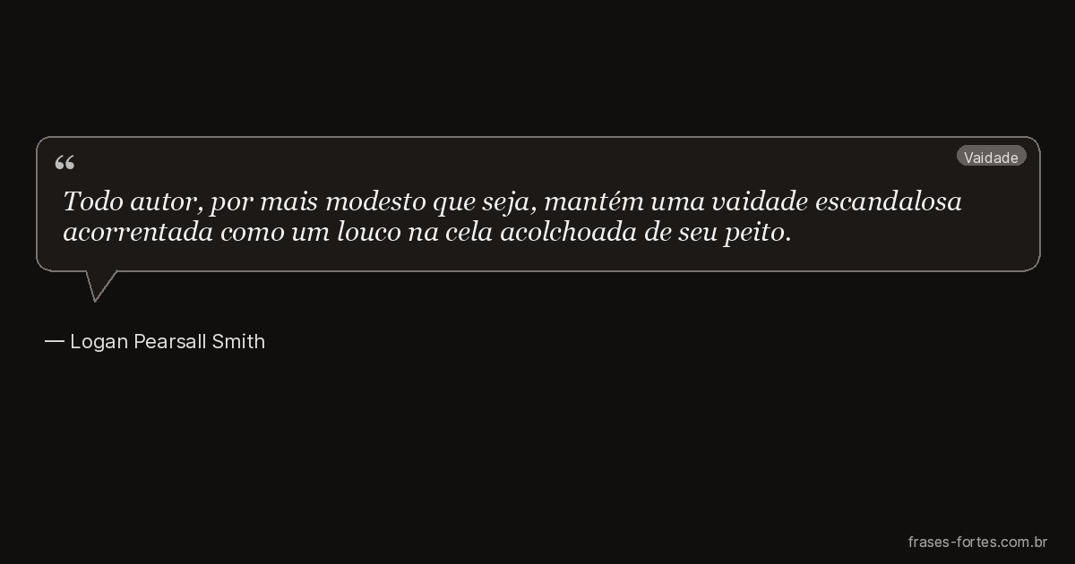 Frase de Logan Pearsall Smith