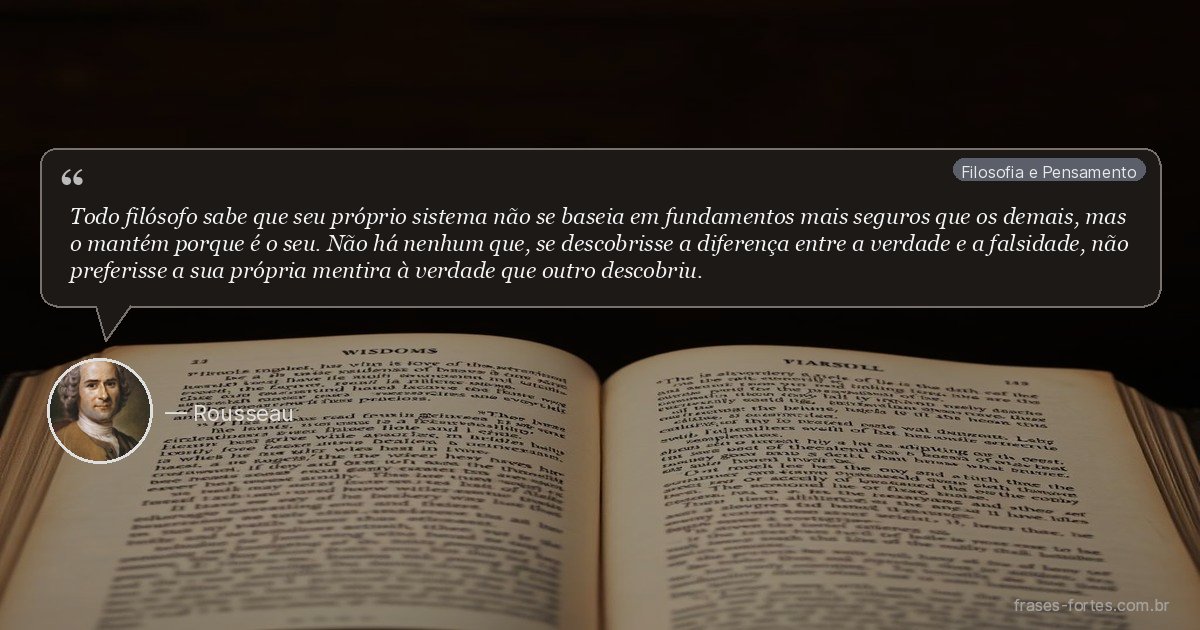 Frase de Rousseau