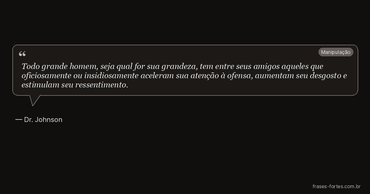 Frase de Dr. Johnson