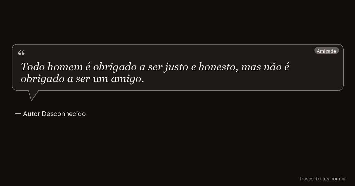 Frase de Autor Desconhecido