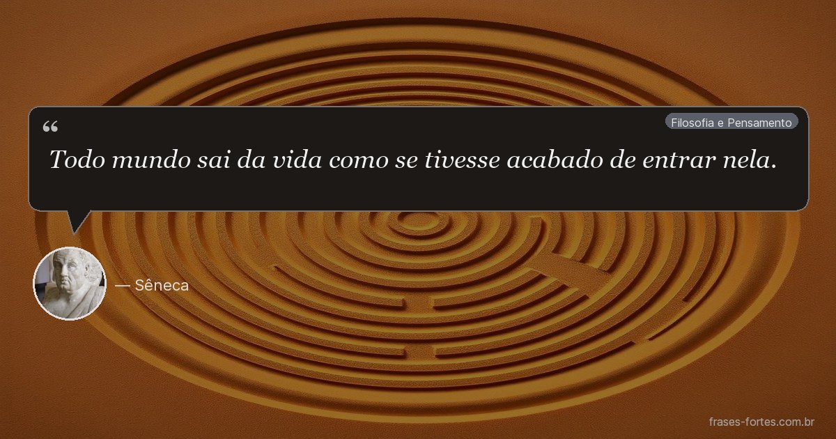 Frase de Sêneca