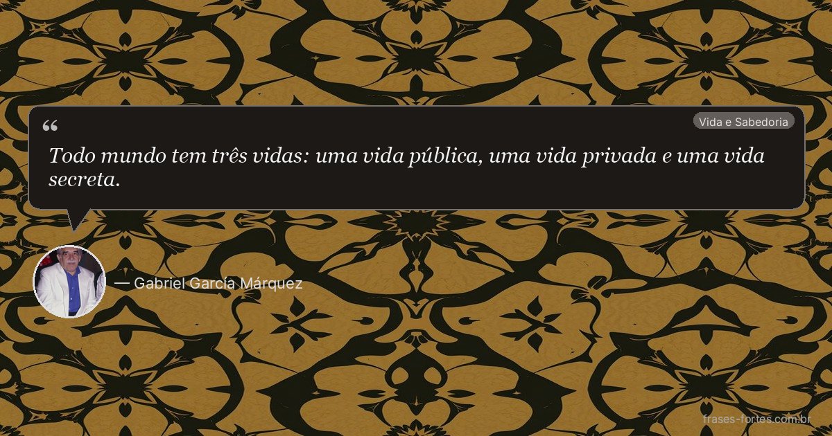 Frase de Gabriel García Márquez