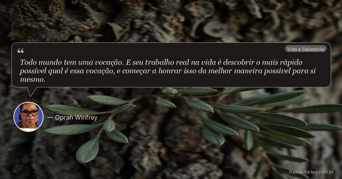 Frase de Oprah Winfrey