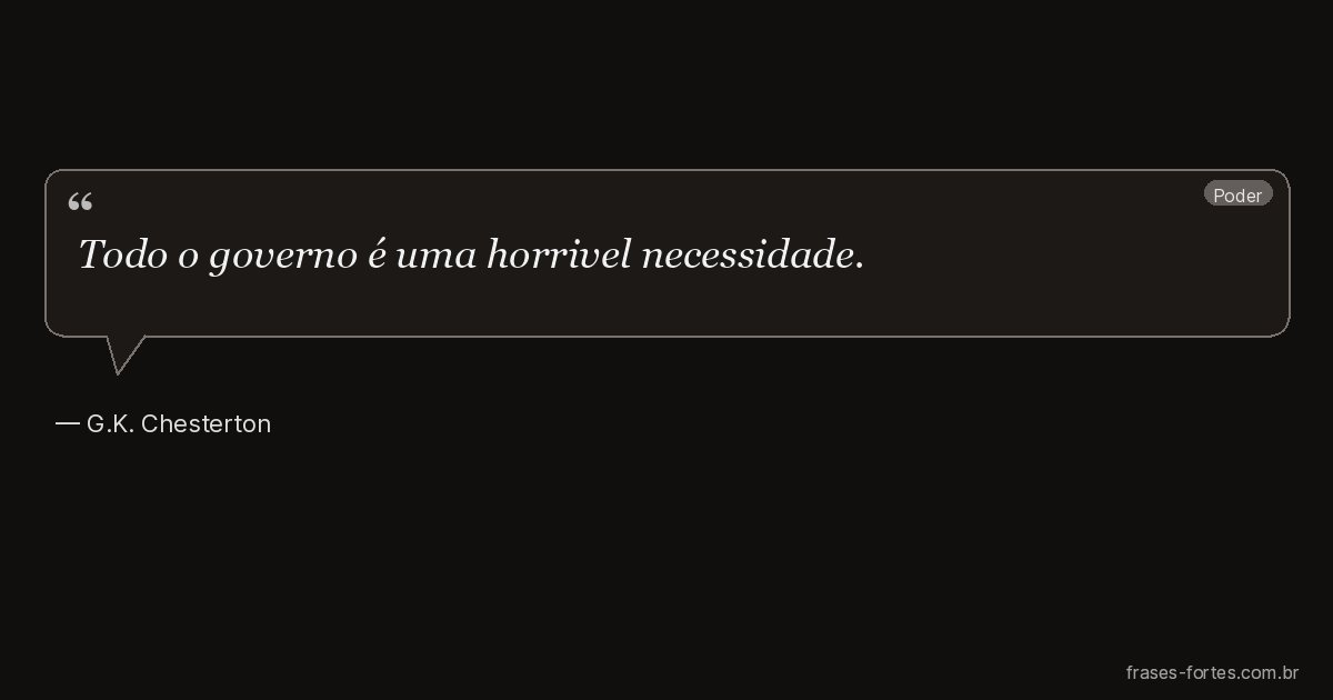 Frase de G.K. Chesterton