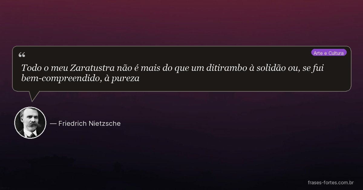Frase de Friedrich Nietzsche