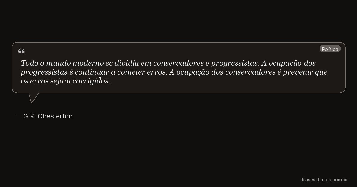 Frase de G.K. Chesterton