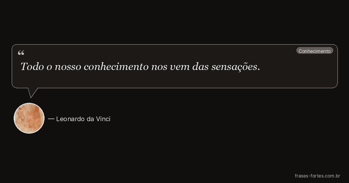 Frase de Leonardo da Vinci