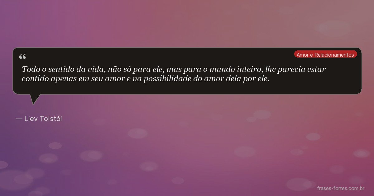 Frase de Liev Tolstói