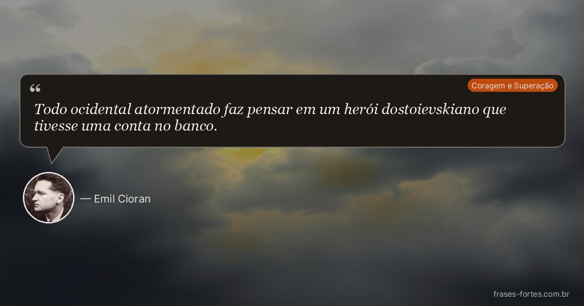 Frase de Emil Cioran