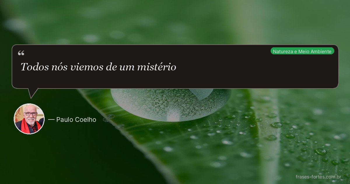 Frase de Paulo Coelho
