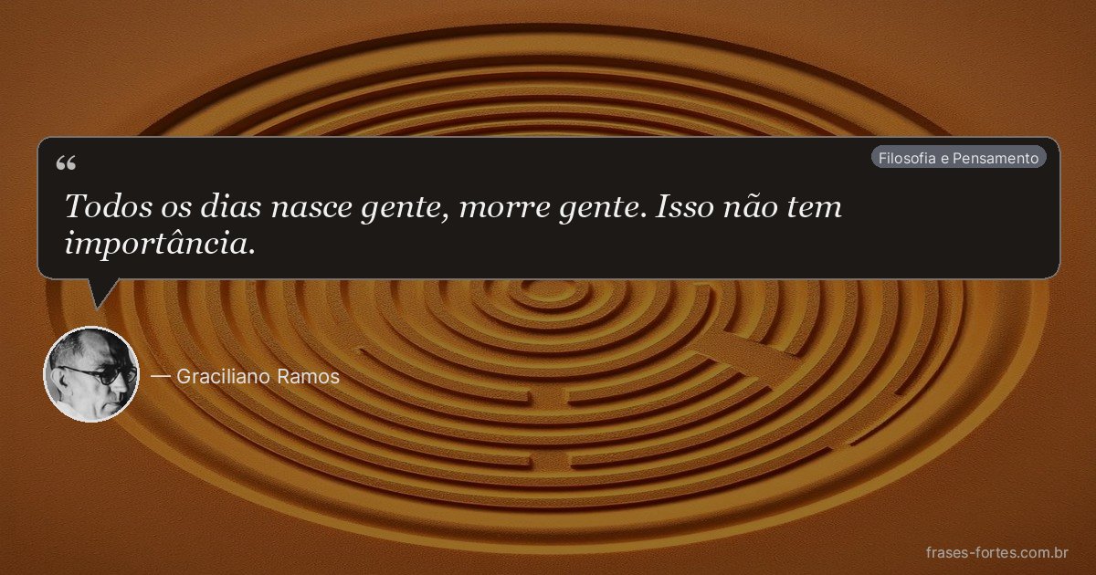 Frase de Graciliano Ramos