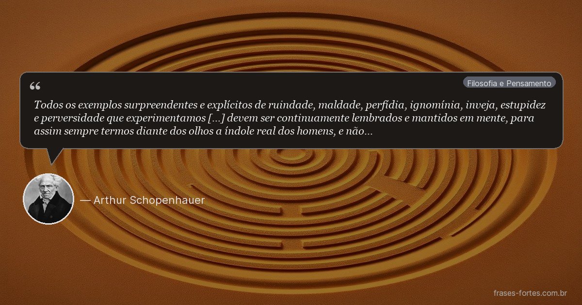 Frase de Arthur Schopenhauer