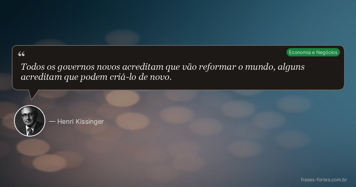 Frase de Henri Kissinger