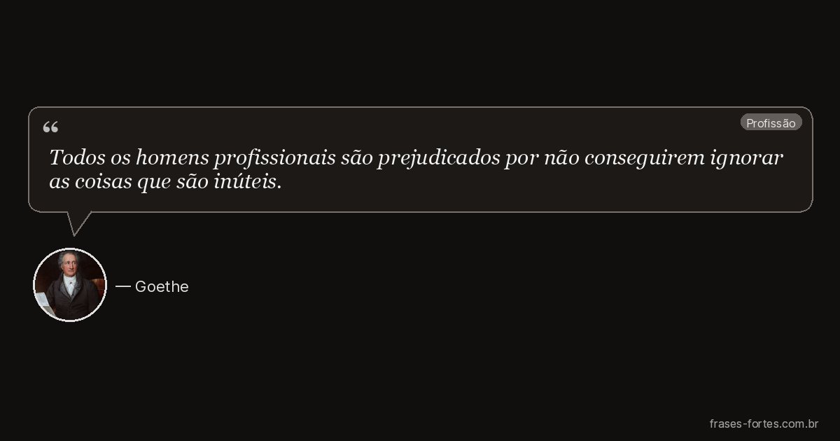 Frase de Goethe