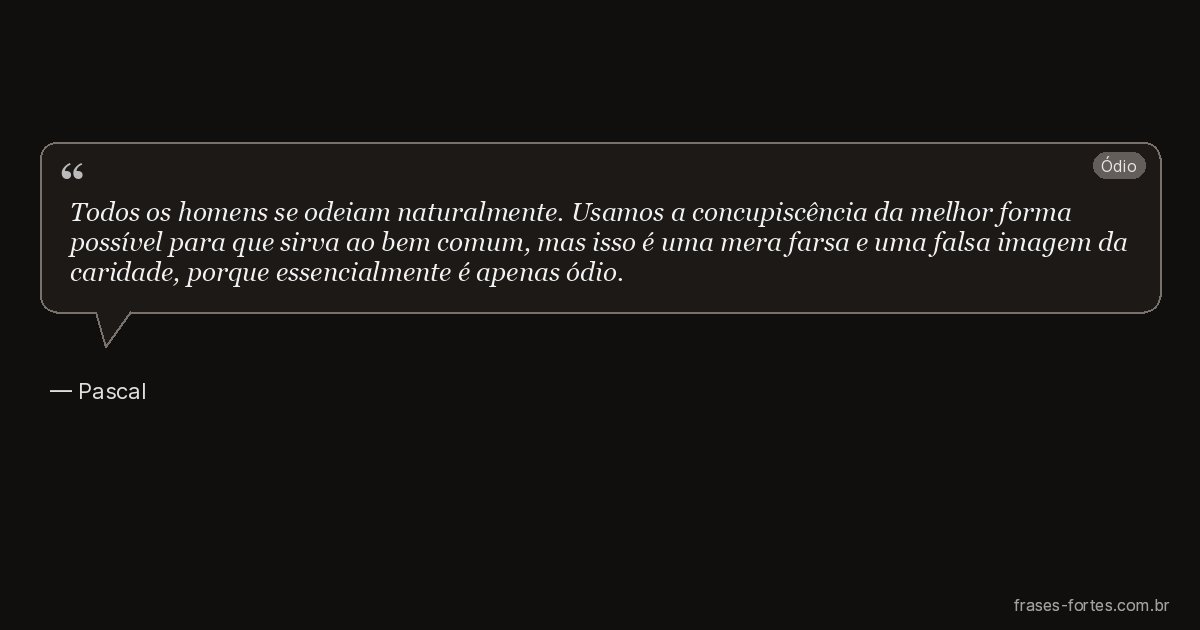 Frase de Pascal