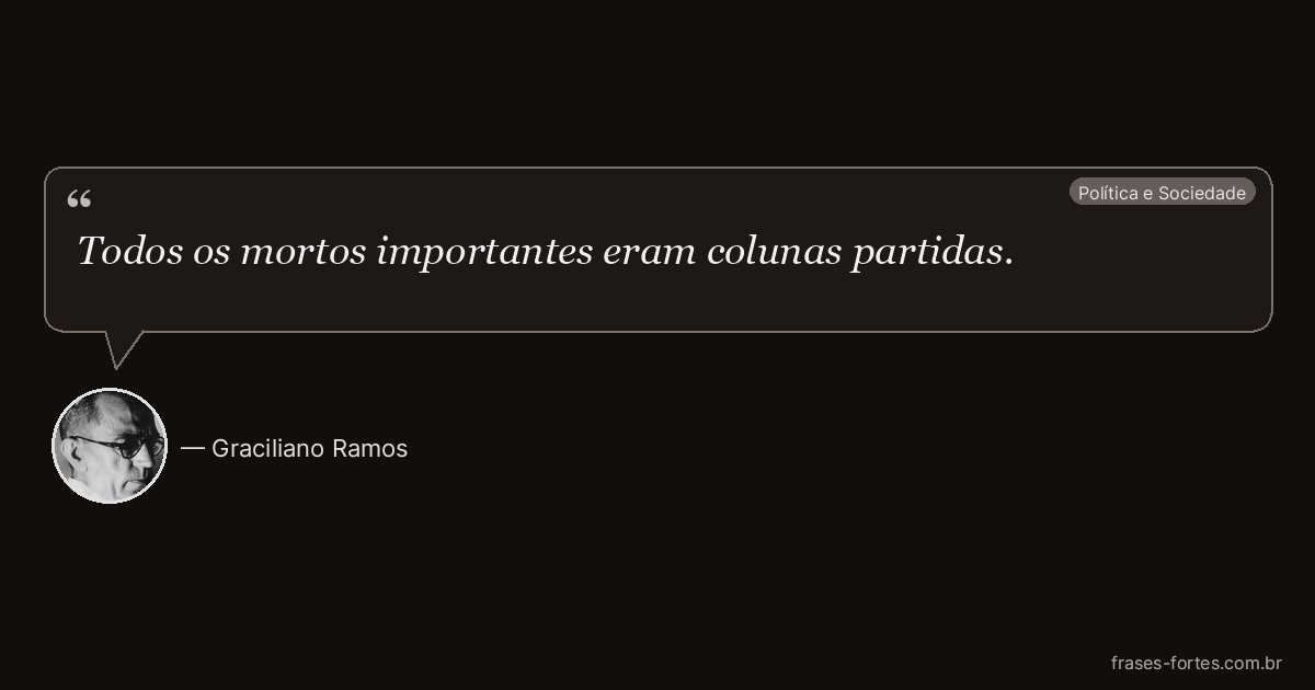 Frase de Graciliano Ramos