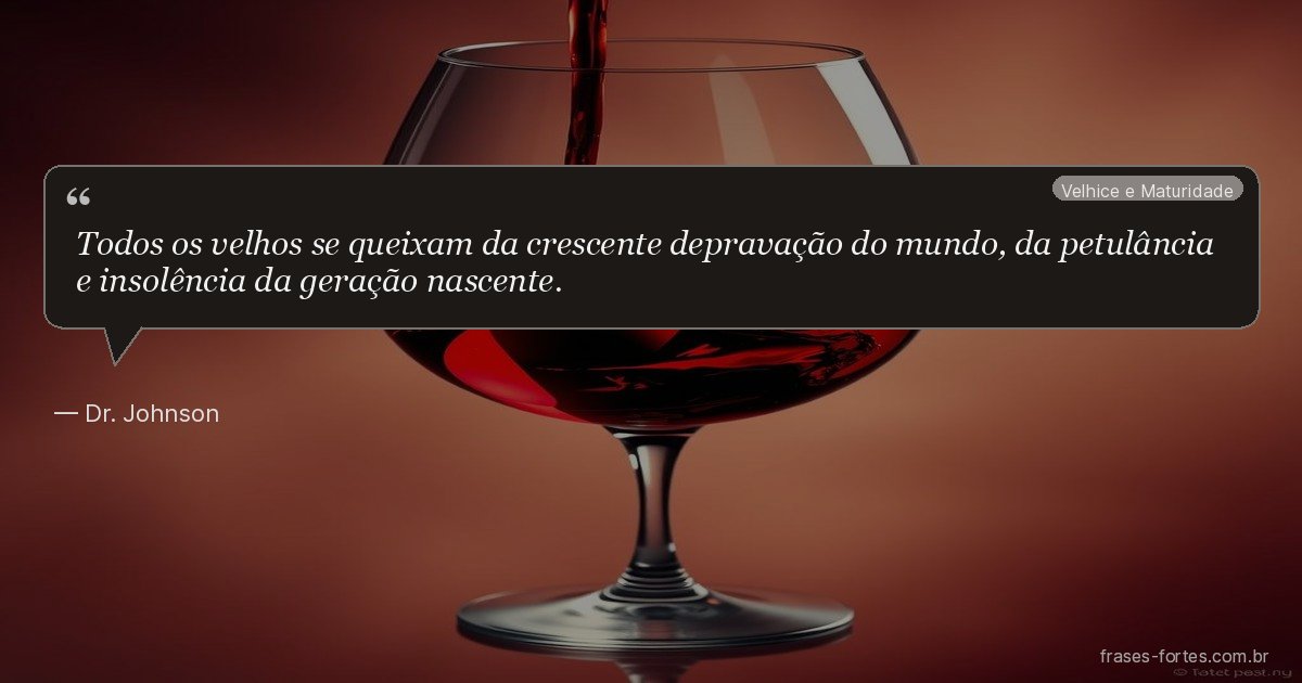 Frase de Dr. Johnson
