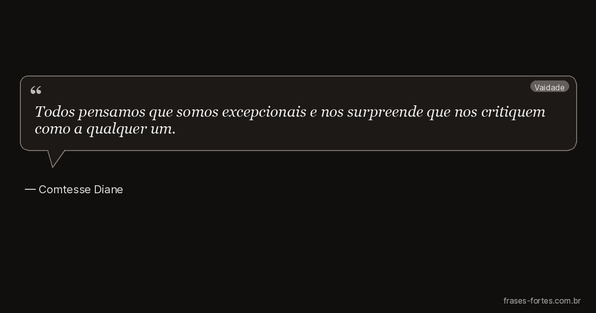Frase de Comtesse Diane