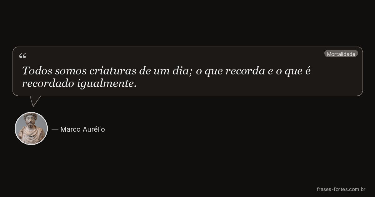 Frase de Marco Aurélio