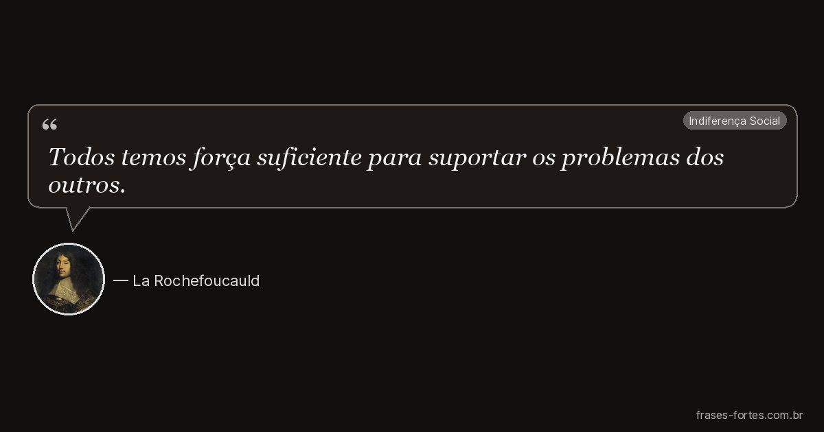 Frase de La Rochefoucauld