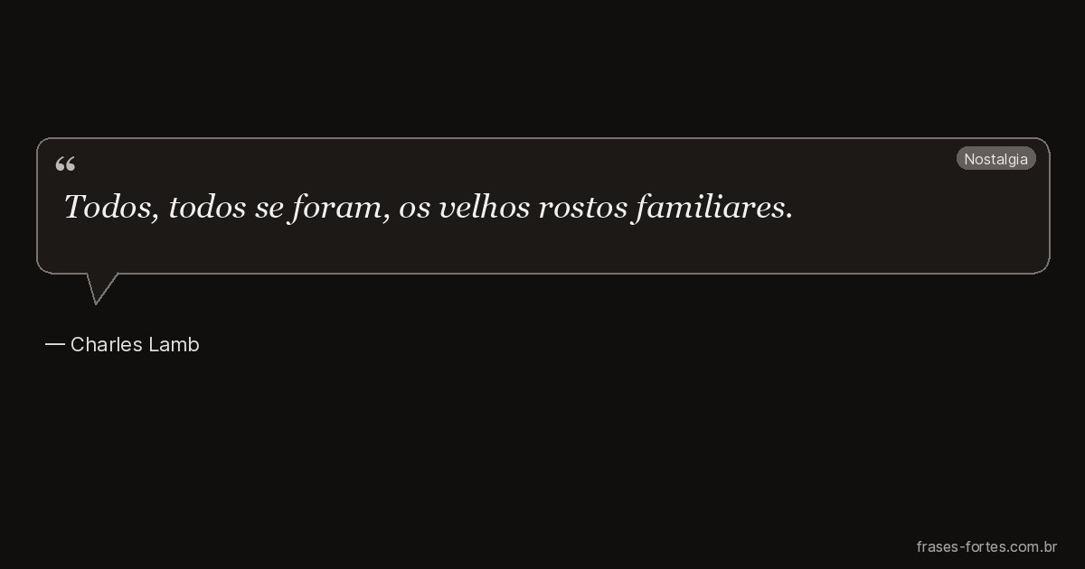 Frase de Charles Lamb