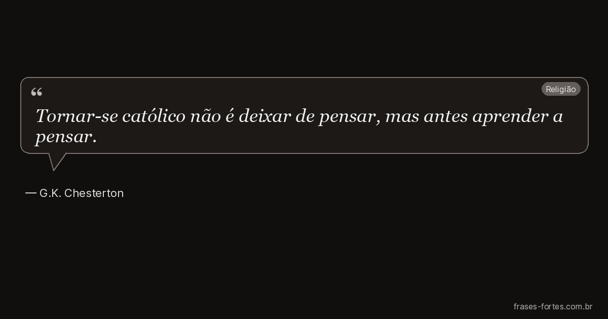 Frase de G.K. Chesterton