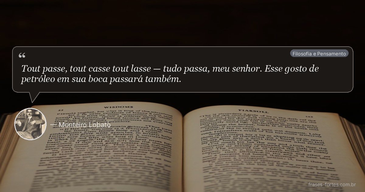 Frase de Monteiro Lobato