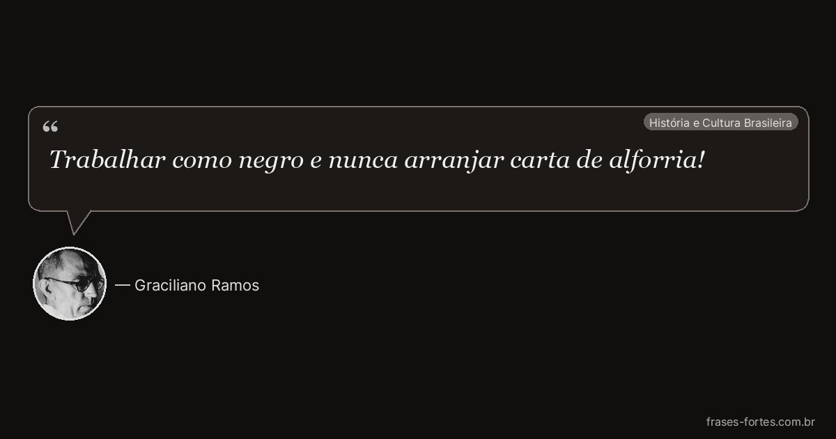 Frase de Graciliano Ramos
