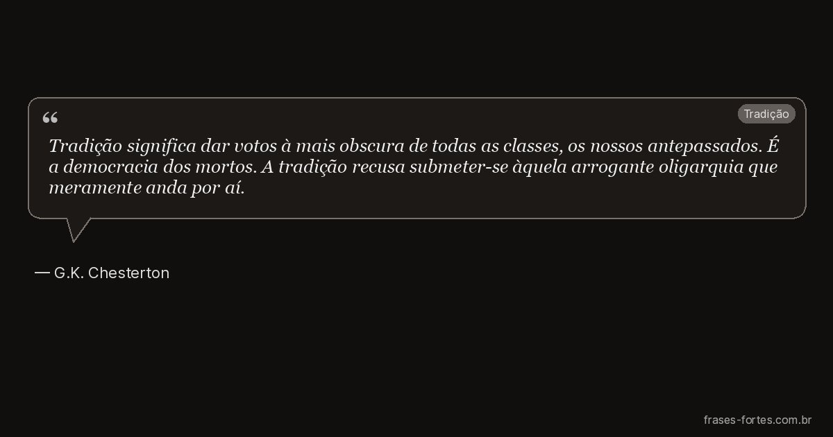 Frase de G.K. Chesterton