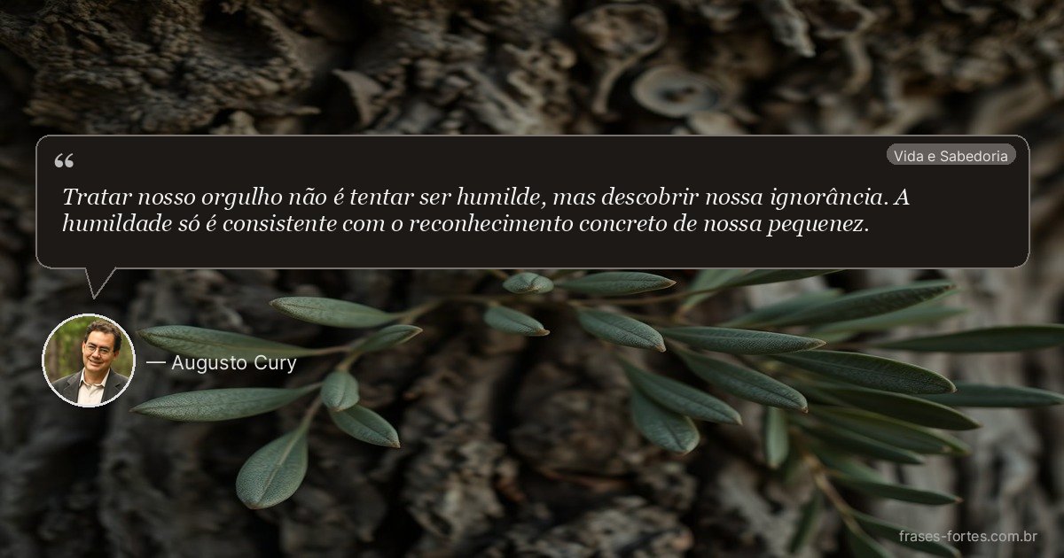 Frase de Augusto Cury