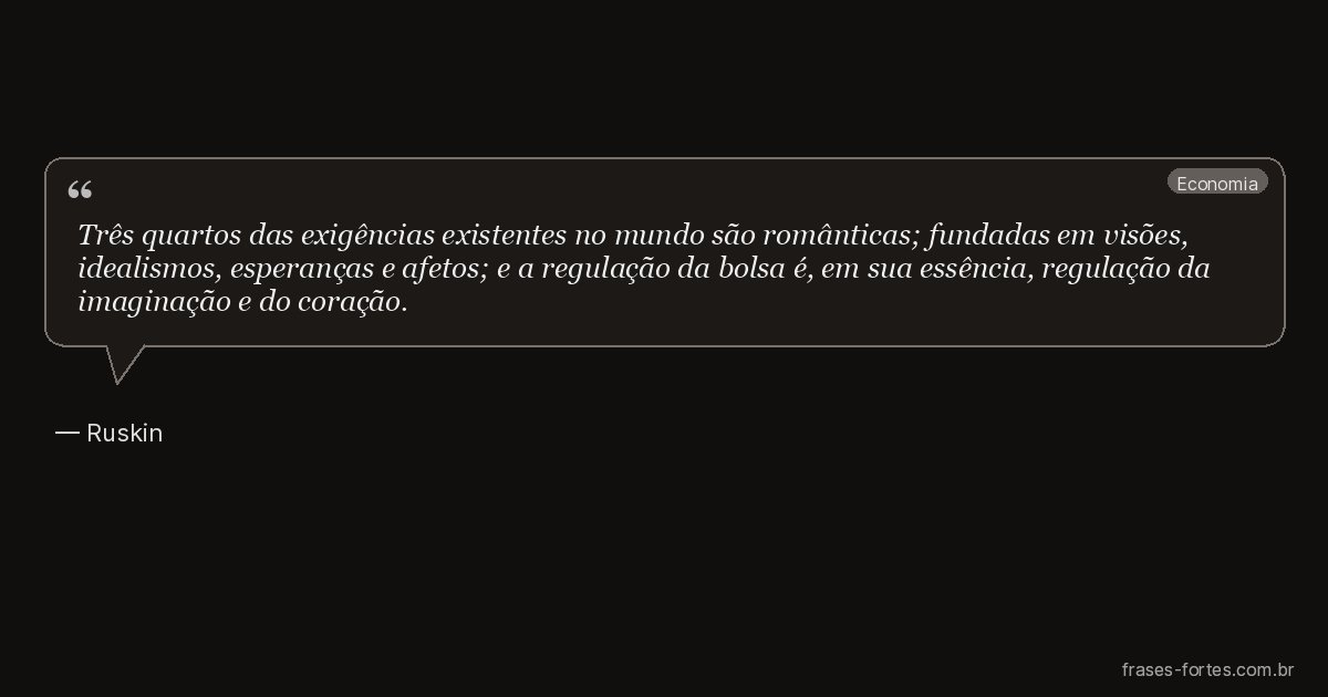 Frase de Ruskin