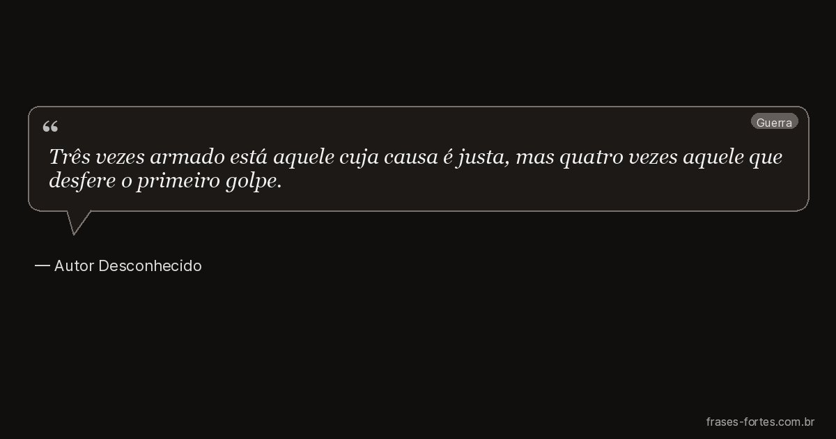 Frase de Autor Desconhecido