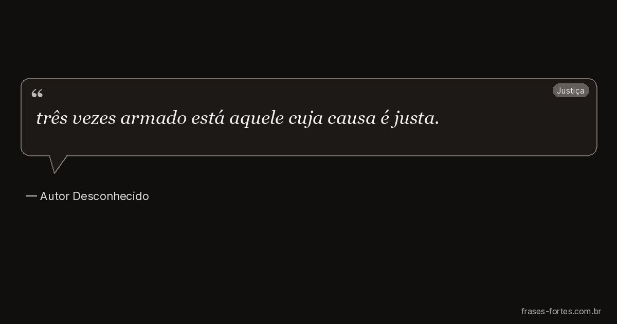 Frase de Autor Desconhecido