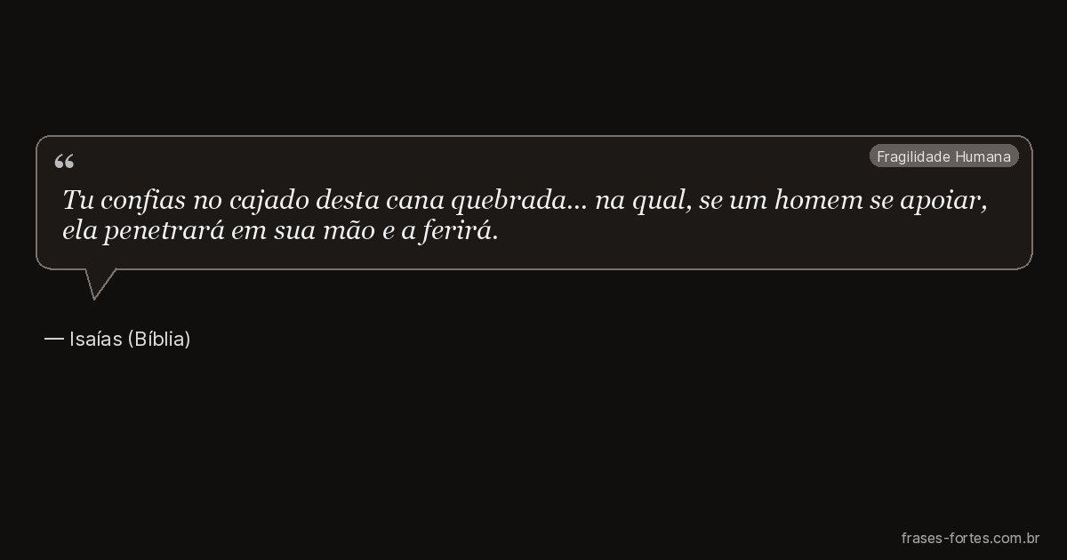 Frase de Isaías (Bíblia)
