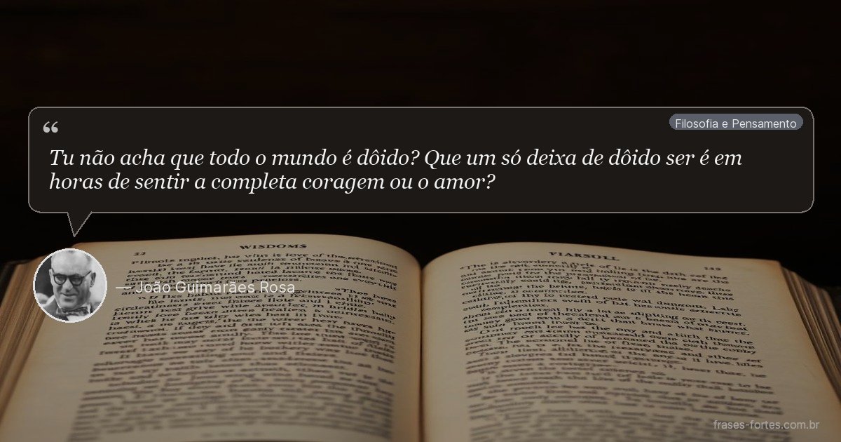 Frase de João Guimarães Rosa