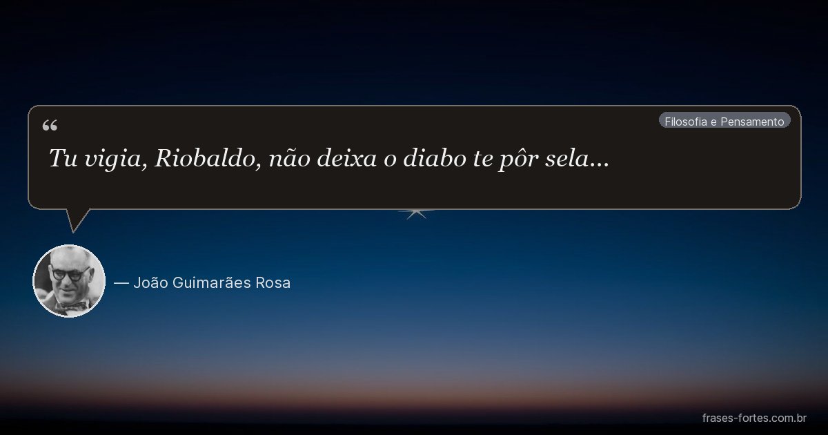 Frase de João Guimarães Rosa