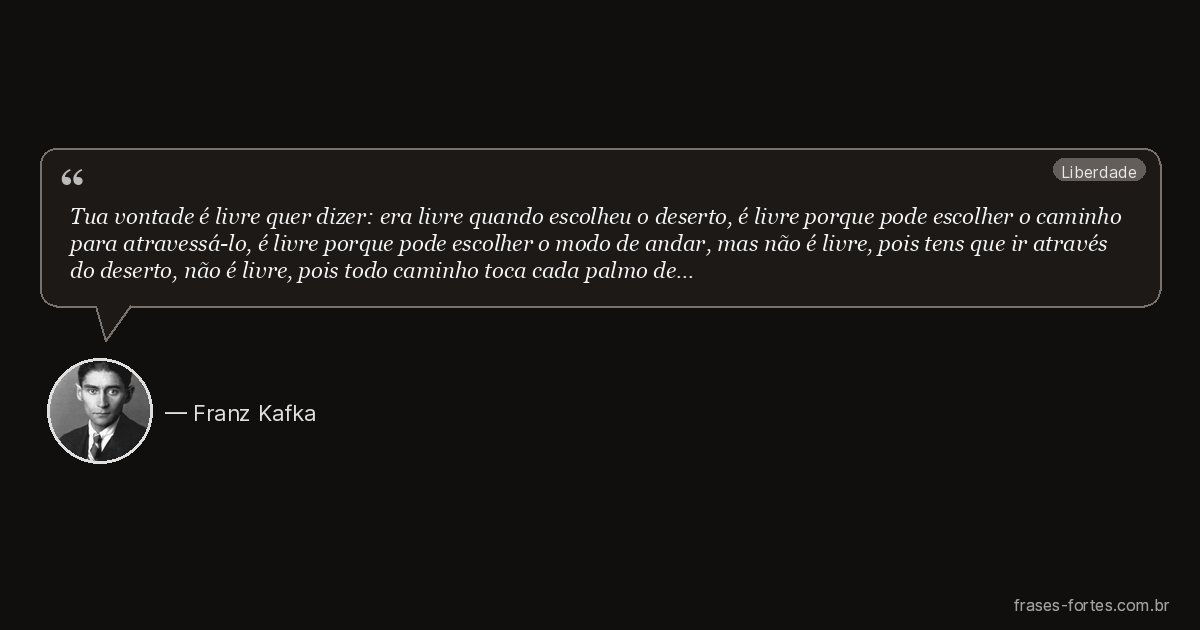 Frase de Franz Kafka