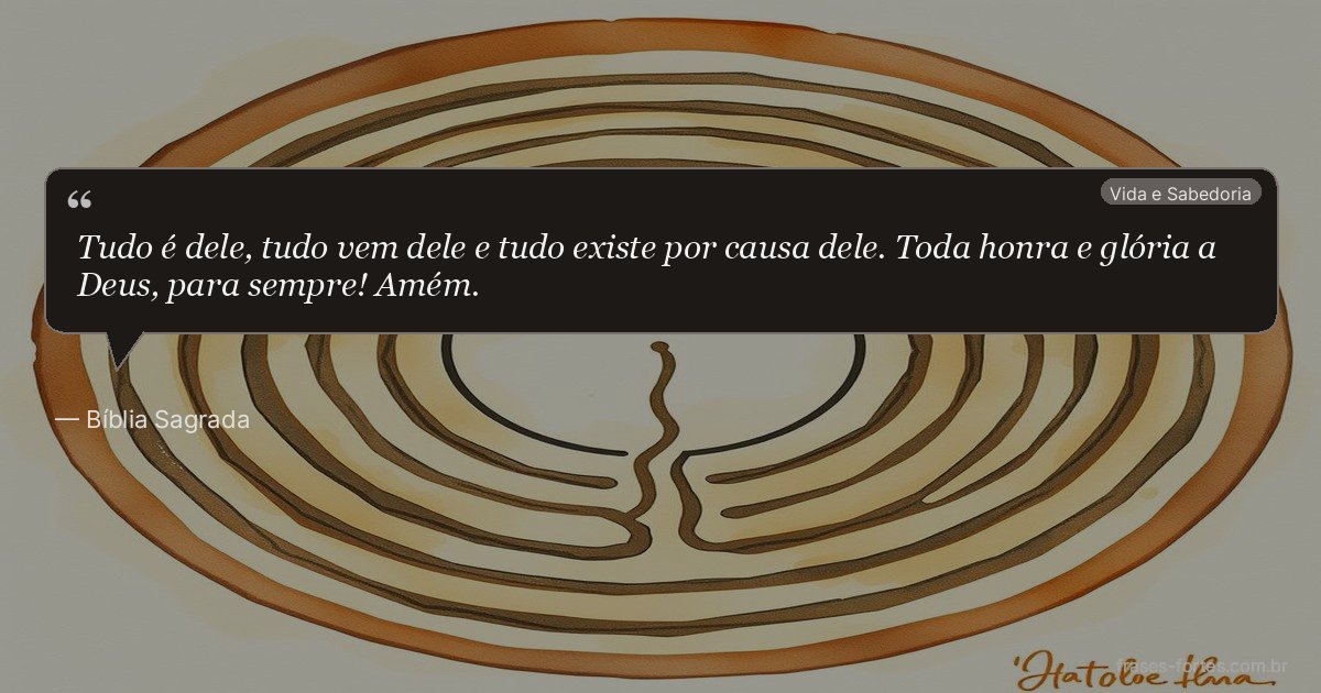 Frase de Bíblia Sagrada