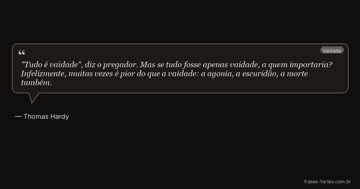 Frase de Thomas Hardy