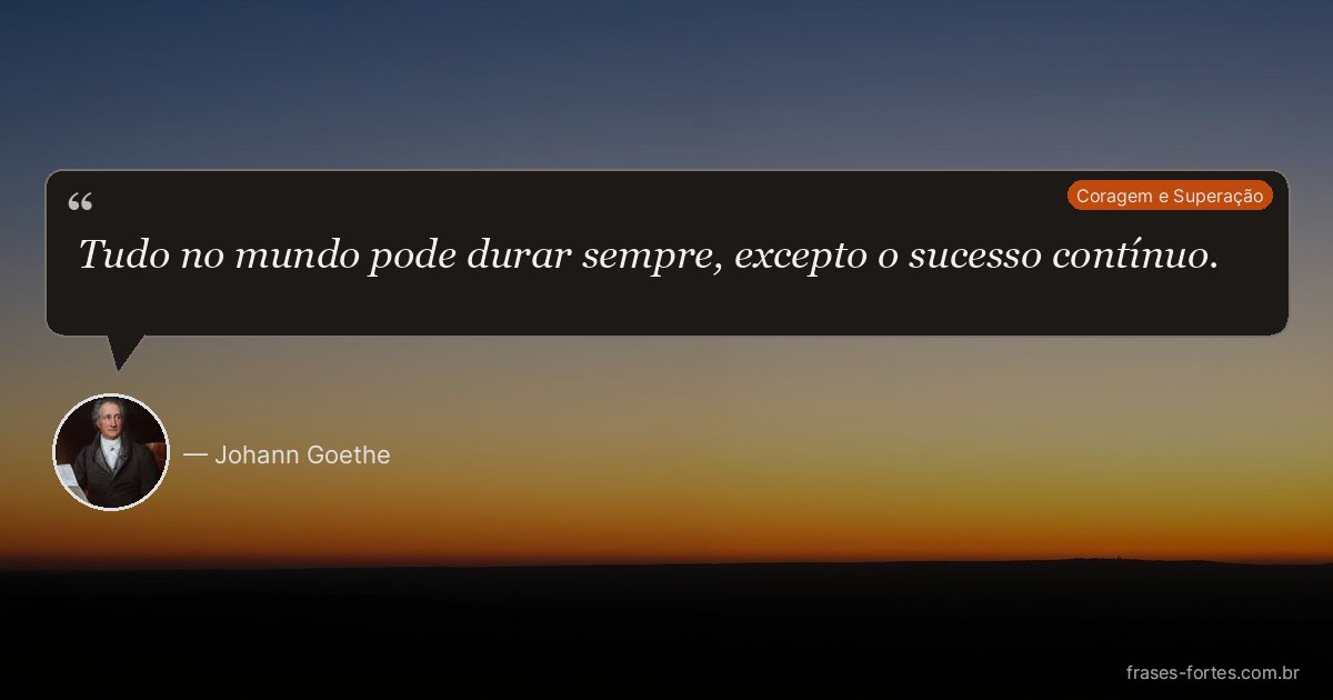 Frase de Johann Goethe